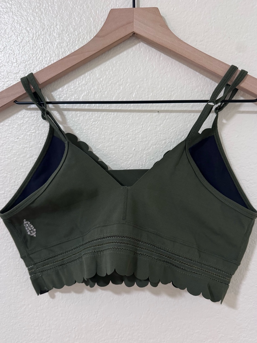 FP Movement by Free People Olive Scallop Bralette - Picture 2 of 4